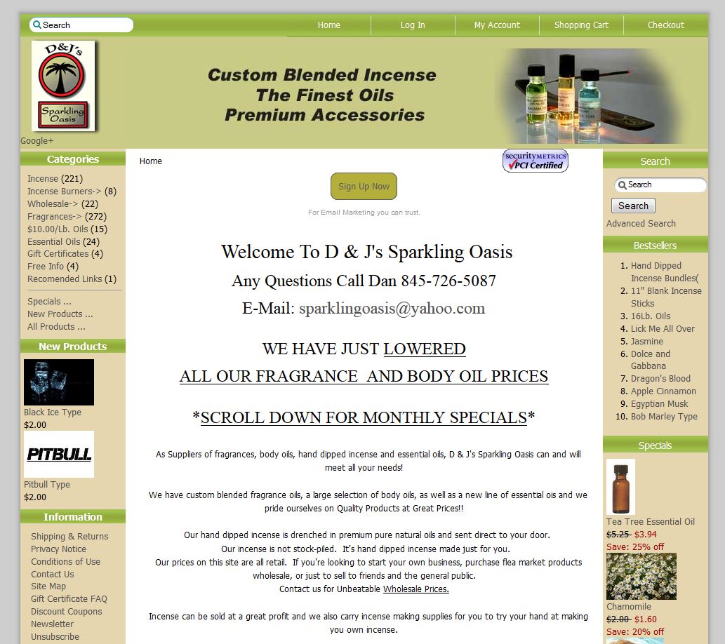 D and J’s Sparkling Oasis