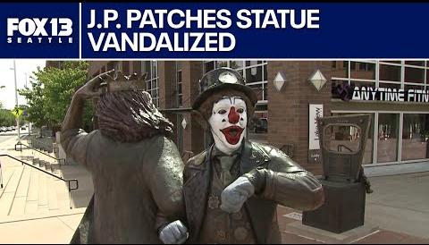 Community Unites to Restore Defaced J.P. Patches Statue